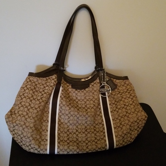 Coach Handbags - Coach Signature CC Bag, Brown Authentic